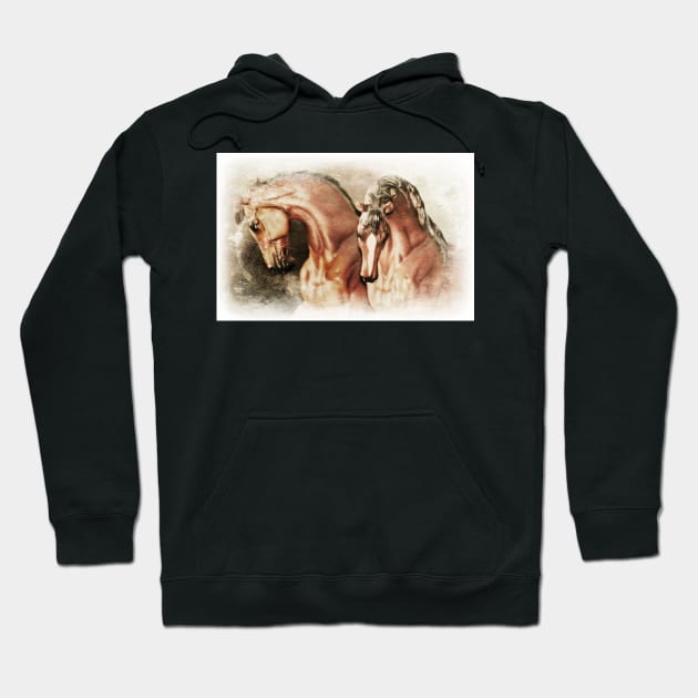 Mirrored Horses Hoodie by Furtographic